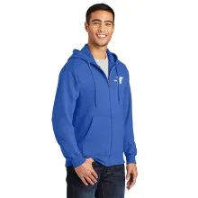 Adult Hooded 9oz Full Zip Sweat Shirt - Screen Print